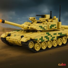 Cubo Military Assembled Building Blocks: Light Tank (633PCS)