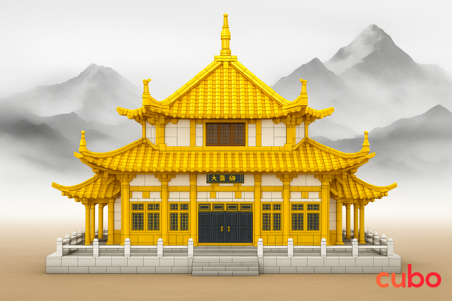 Cubo Royal Temple (1072PCS)