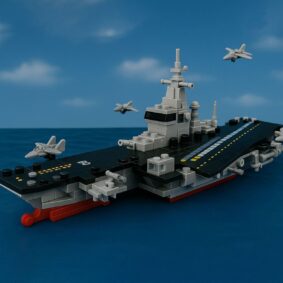 CUBO Assembly Building Blocks Aircraft Carrier (425PCS)